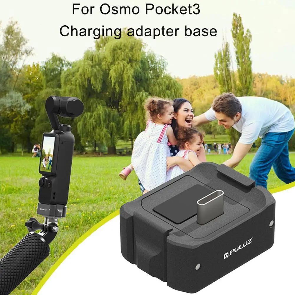 for dji Pocket 3 Charging Base Type-C 1/4 Mount Adapter Potable Gimbal Camera for dji Pocket 3/osmo Pocket Camra Accessori E4O7