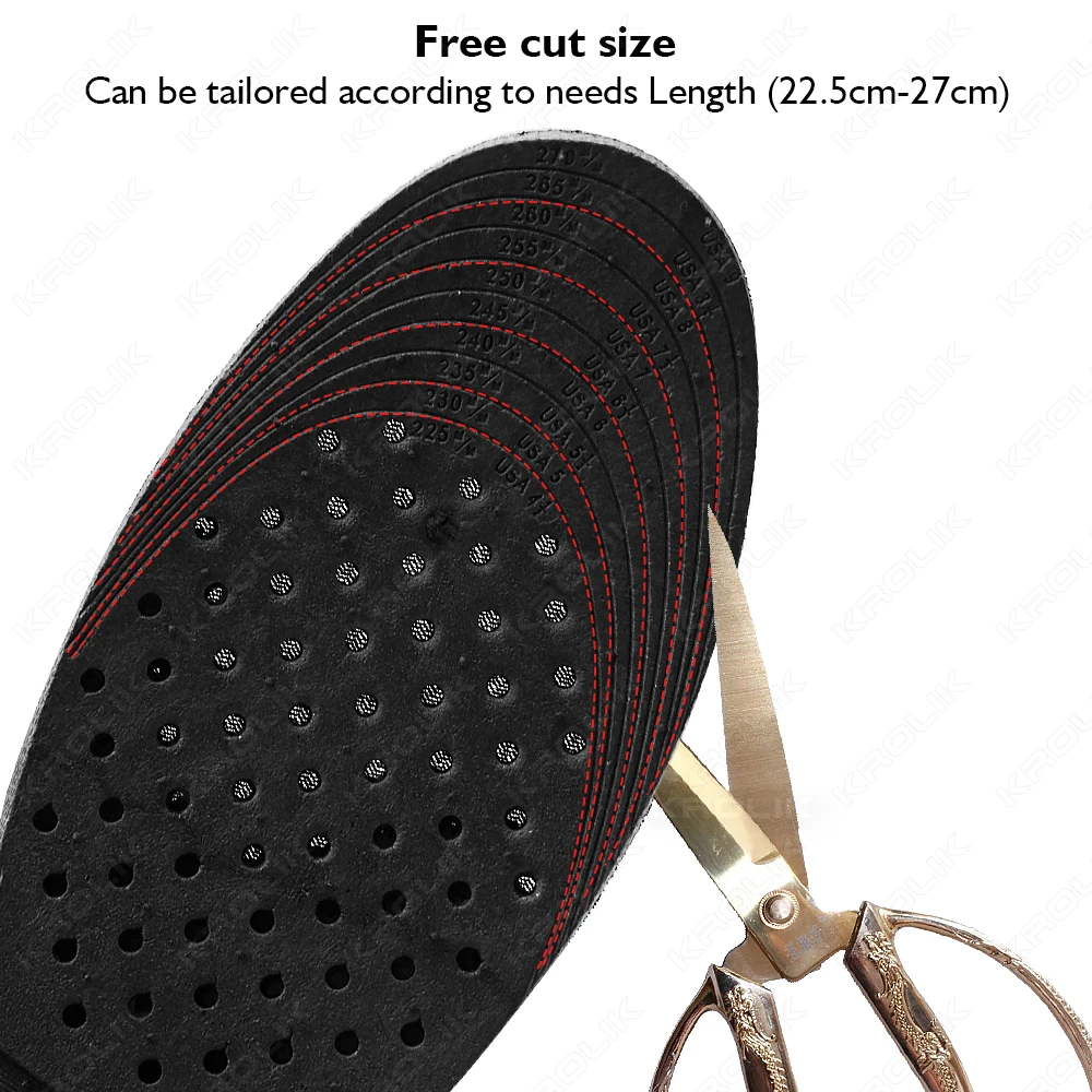 3-9cm Height Increase Insoles Cushions Height Lift Adjustable Heel Inserts Taller Cut Shoes Shockarch Support Absorbant Foot Pad