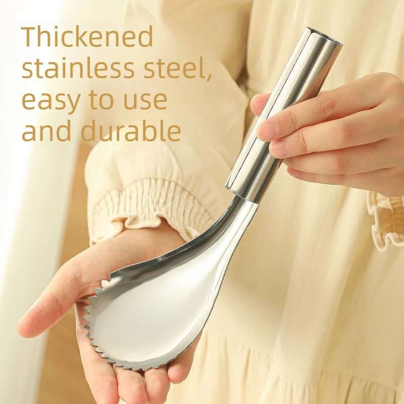 Stainless Steel Ice Shaver Spoon Manual Shaved Ice Scoop Commercial Tool for Snow Ice Snow Cheese And Homemade Ice Sand