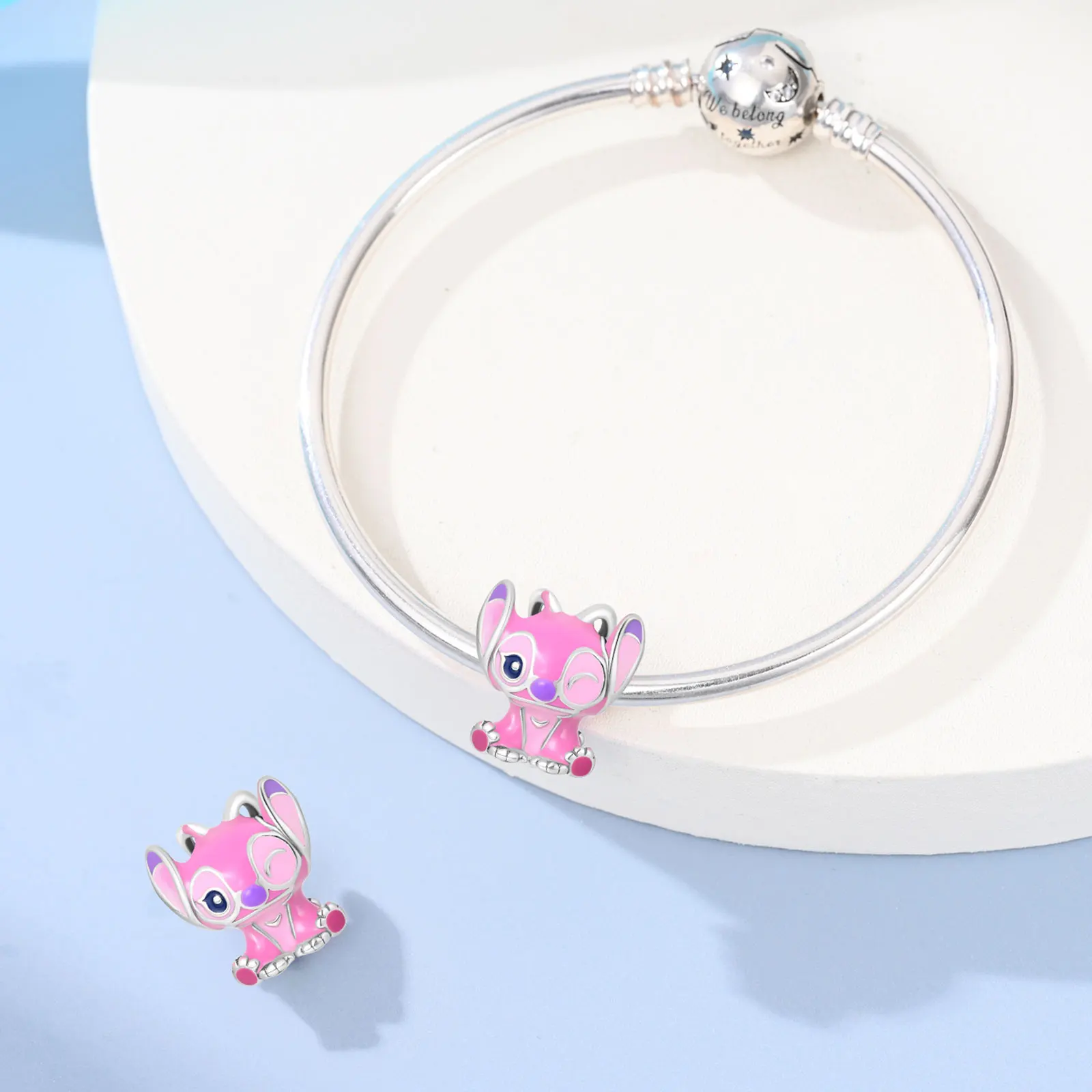 Potdemiel Disney 925 Silver Mickey Minnie Pumpkin Carriage Pendant beads Fit For Bracelet DIY Birthday Women's Party Gift view 4