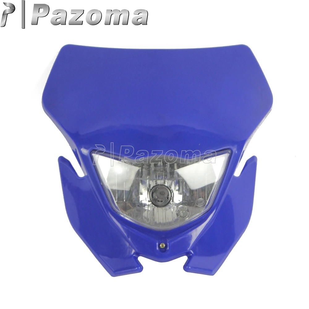 Off Road Bulb Headlight Enduro Dirt Bike Motocross Front Head Light Headlamp for Honda Yamaha Kawasaki WRF WR YZ TTR WR CRF KLX