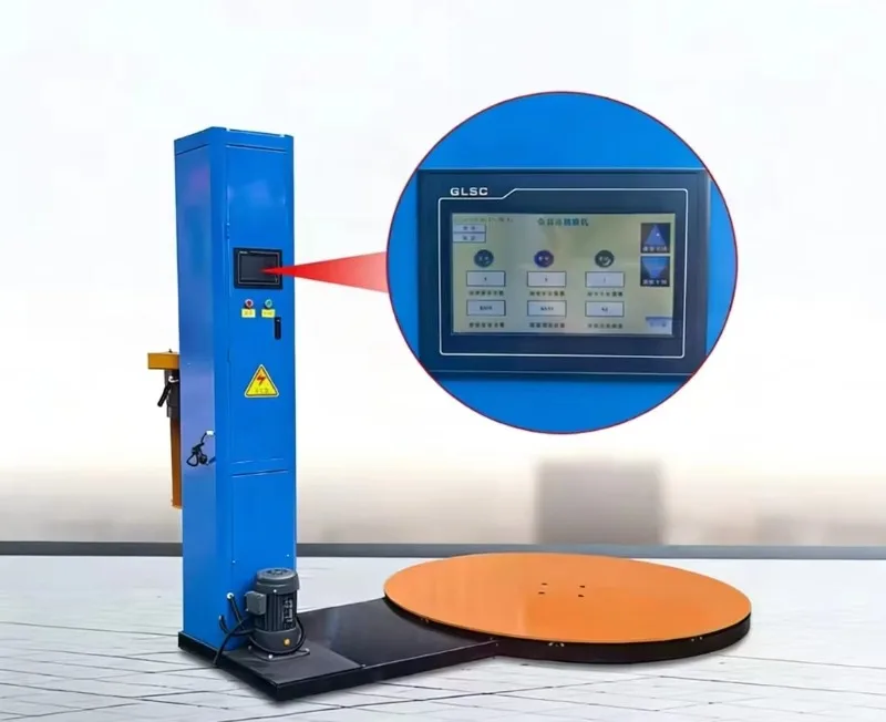 Factory Direct Heavy Duty Pallet Wrapping Machine For Warehouse Film Packaging Turn Table Wrapping Machine