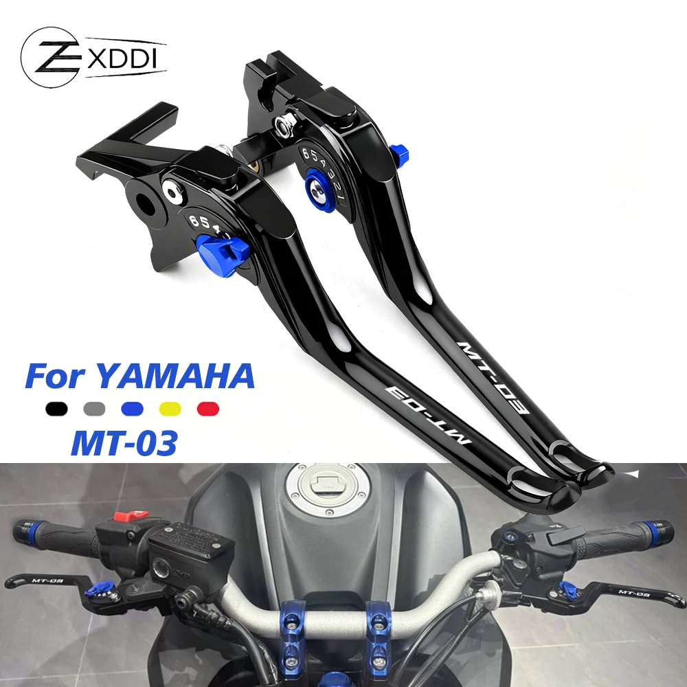 

For Yamaha MT-03 MT03 MT 03 2016-2024 2025 2026 CNC Aluminum Motocycle Integrated Effort-saving Adjustable Brake Clutch Levers