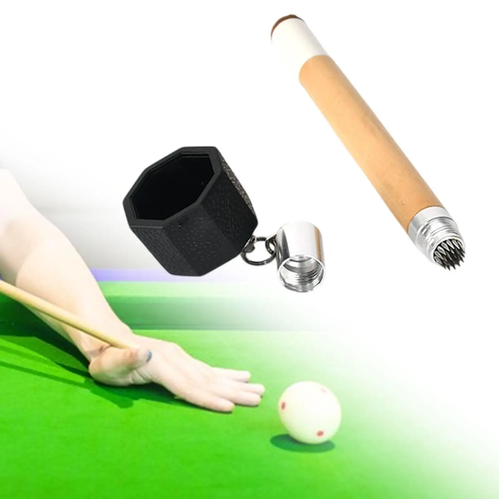

Billiards Chalk Holder Cue Tip Pricker Lightweight Pool Cue Tip Tool Pool Snooker Sports Accessories Parts Snooker Chalk Holder
