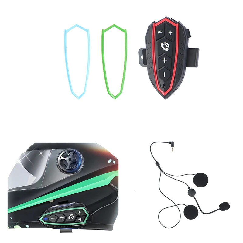 Motorcycle Bluetooth Helmet Hands-Free Voice Assistant Call Interphone Headset With CNC Noise Reduction Function