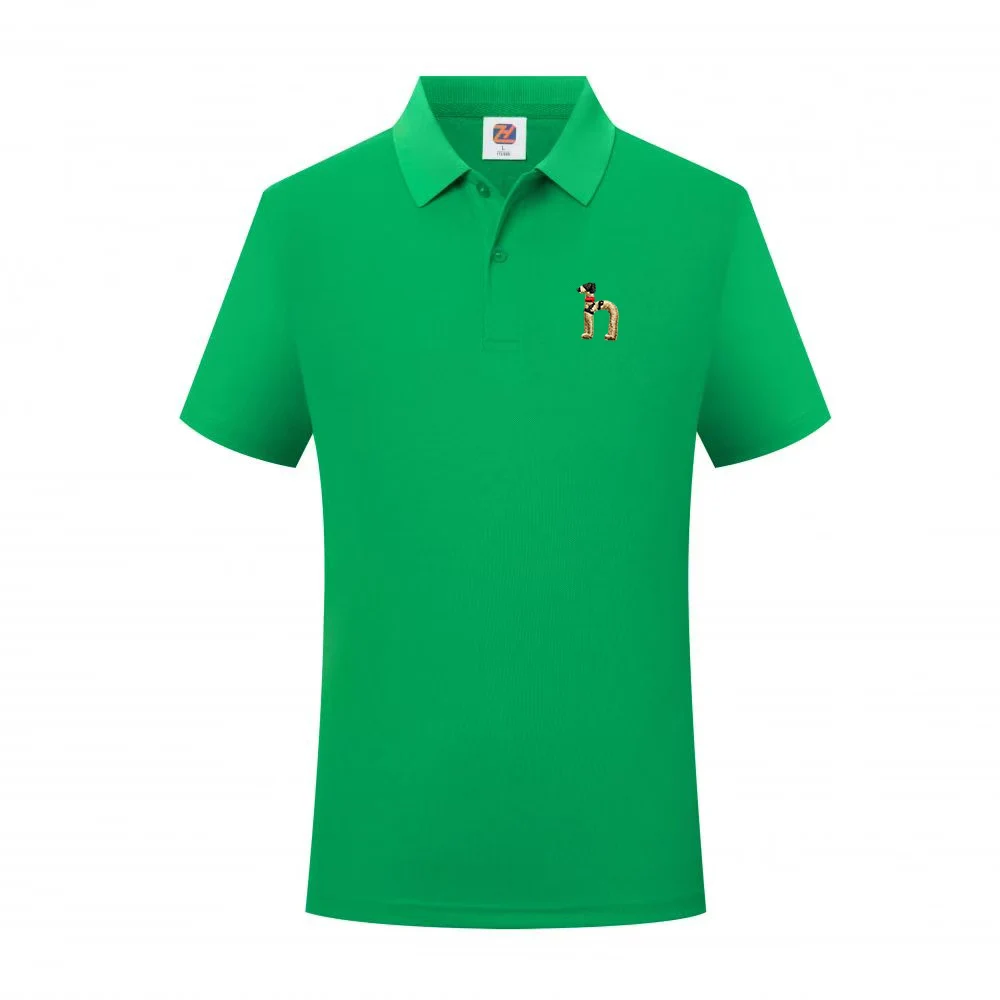 Brand Design Men's Polo Shirt Lapel Short Sleeve T-Shirt Summer New Exquisite Dog Fashion Business Handsome Men's Wear
