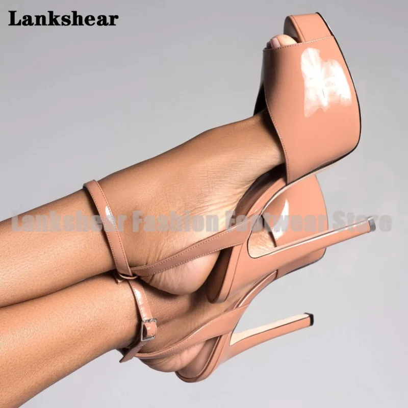 

Platform Stiletto Heels Sandals Pointy Toe Ankle Buckle Strap Women Shoes Summer Party Dress Shoes Sandalias De Mujer Verano