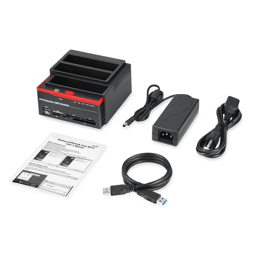 Multi Function External Three Bay USB 3.0 to SATA IDE 2.5