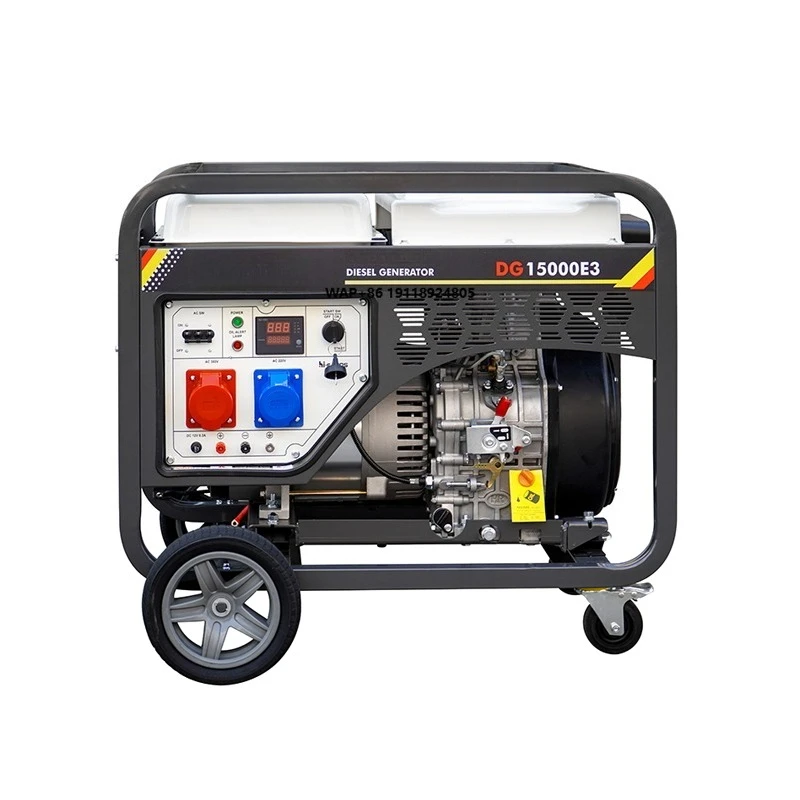 12.5kva/10kw 220/380V 50Hz Portable Generators for Home DG15000E3 Three Phase