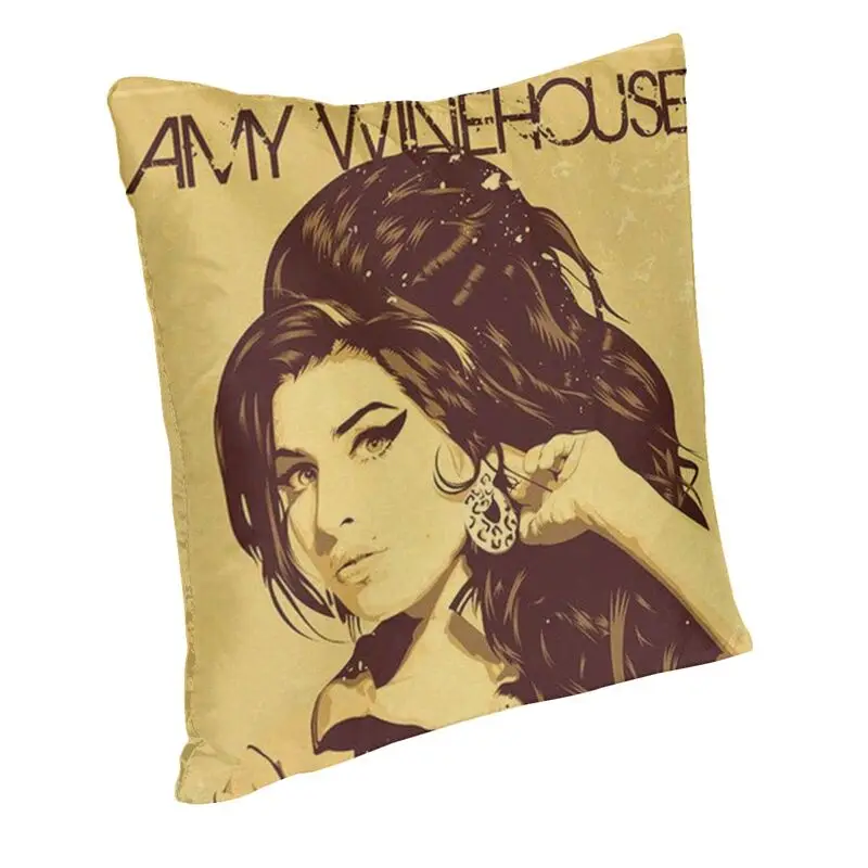 English Singer Amy Winehouse Pillow Case Living Room Decoration Modern Cushions for Sofa Square Pillowcase