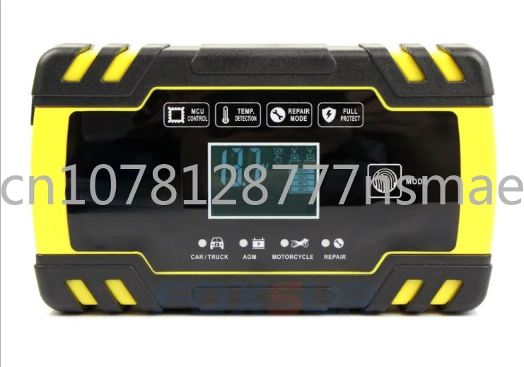 Motorcycle Automobile Battery Charger 12V 24V Truck Repair  Agm European Standard British