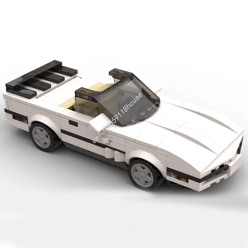 Hot MOC Speed Champions C4 Corvetted Convertible 1990 Supercar Building Blocks Technique Creative Garage Brick Toys Kid Gift