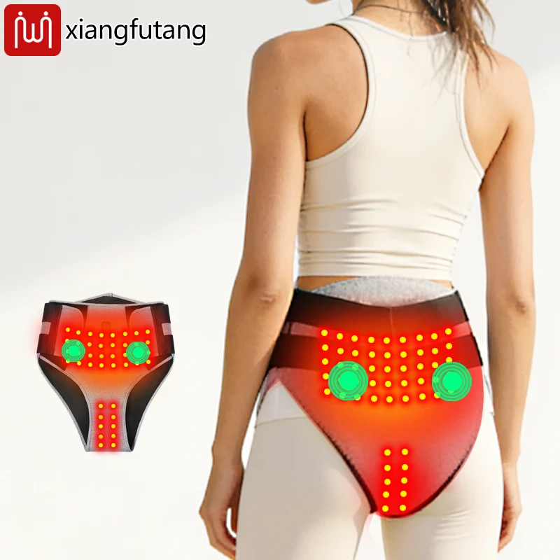 

Шорты с подогревом и красным светом – Массажер для живота для женщин – 3 режима и таймер – Расслабление мышц, облегчение менструальных болей