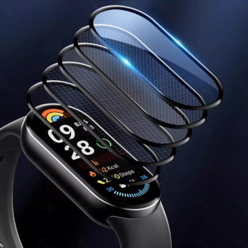 Screen Protector For Xiaomi Mi Band 9 8 7 Anti-scratch Watch Protective Film For Xiaomi Mi Band 4 5 6 7 8 9 Protector Soft Films