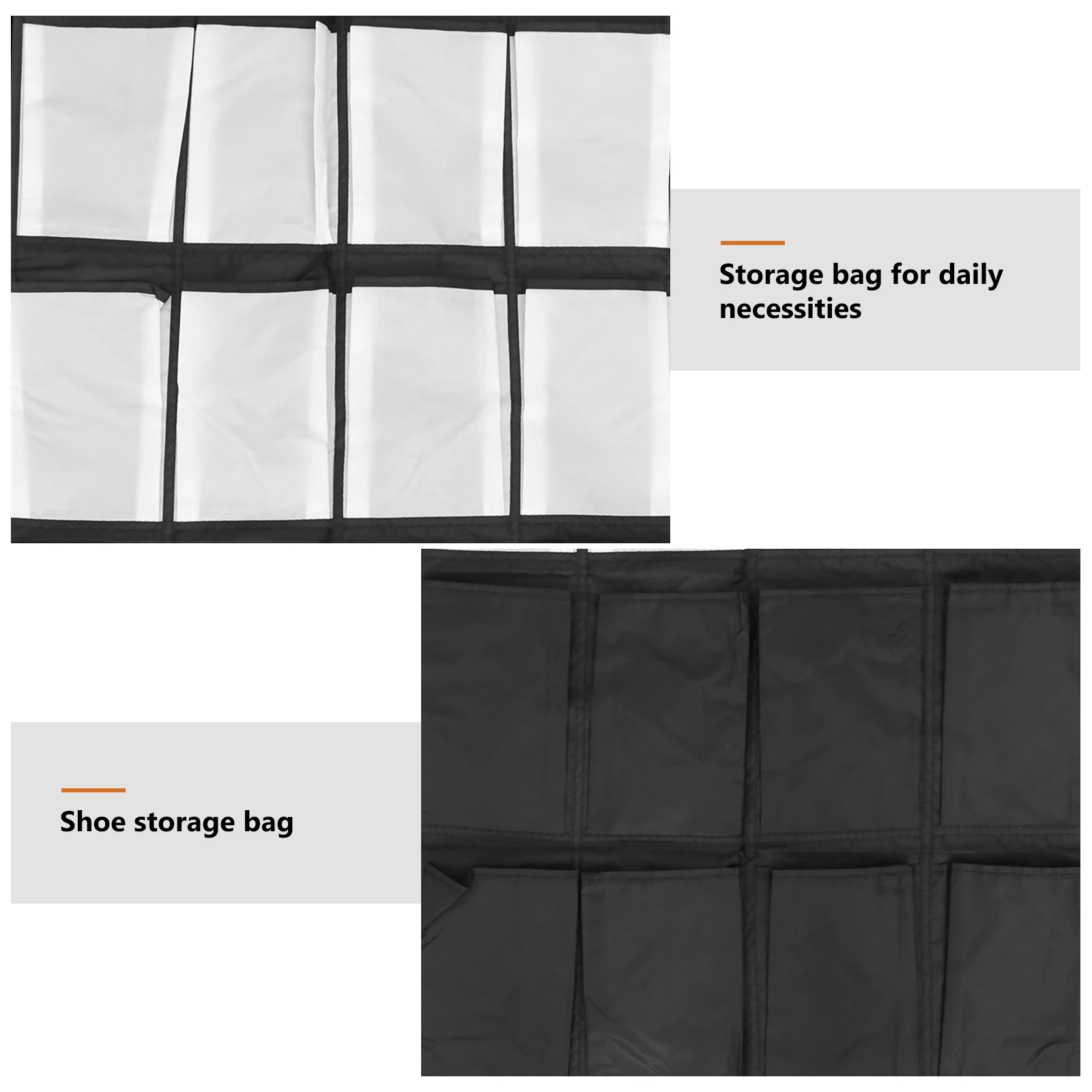 

Multi-layer Hanging Bag Wall-side Wall-mounted Polyester White Multifunction Storage Student