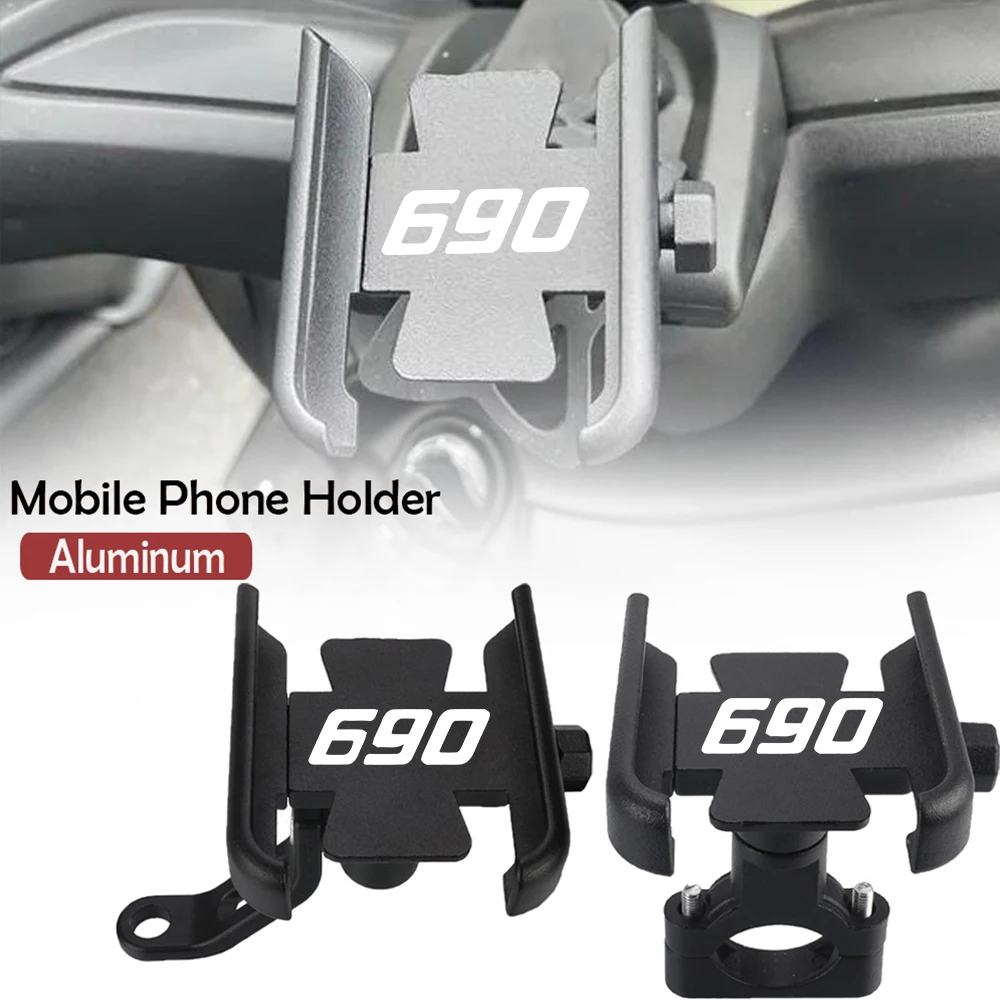 

Motorcycle Accessories Handlebar Mobile Phone Holder GPS Stand Bracket For 690DUKE/SMC/SMCR 690 DUKE 690SMC 690SMCR 2014-2024