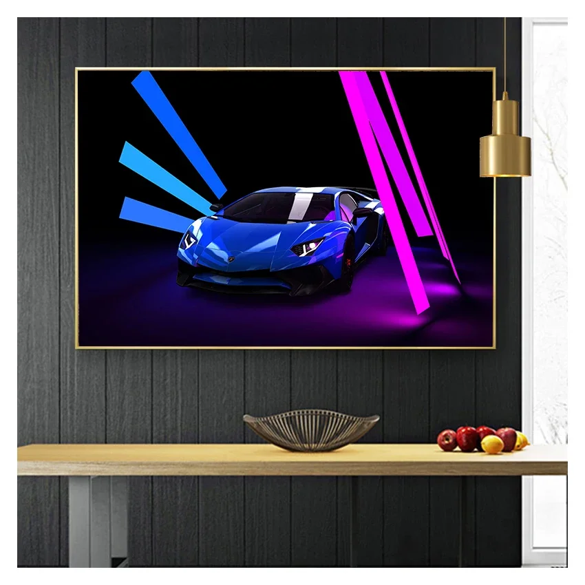 ملصق فني جدار الفن جدار صورة قماش اللوحة ديكور المنزل 30X45 سنتيمتر 40X60 سنتيمتر 50X75 سنتيمتر 2020 لامبورغيني أفينتادور رودستر #5