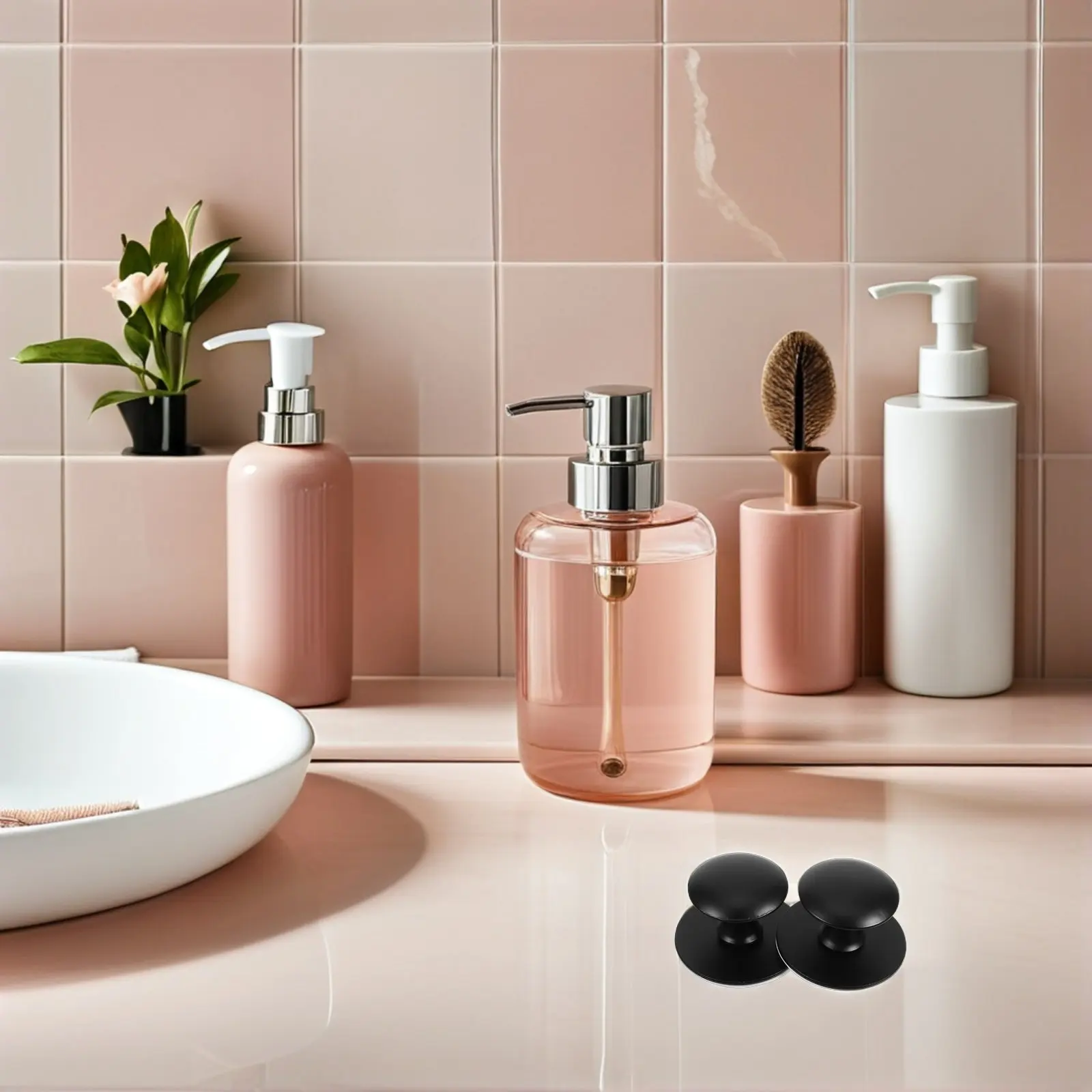 

2Pcs Bathroom Safety Grab Bars Self-Adhesive No Drilling Stainless Steel Suction Handles for Shower Bathtub Elderly Mobility