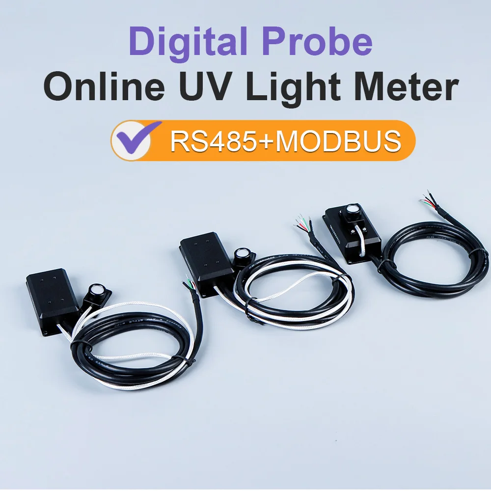 Custom LS129 UV Probe Connect to PLC Online UV Intensity Meter UVA UVALED UVC Digital Uv Light Meter