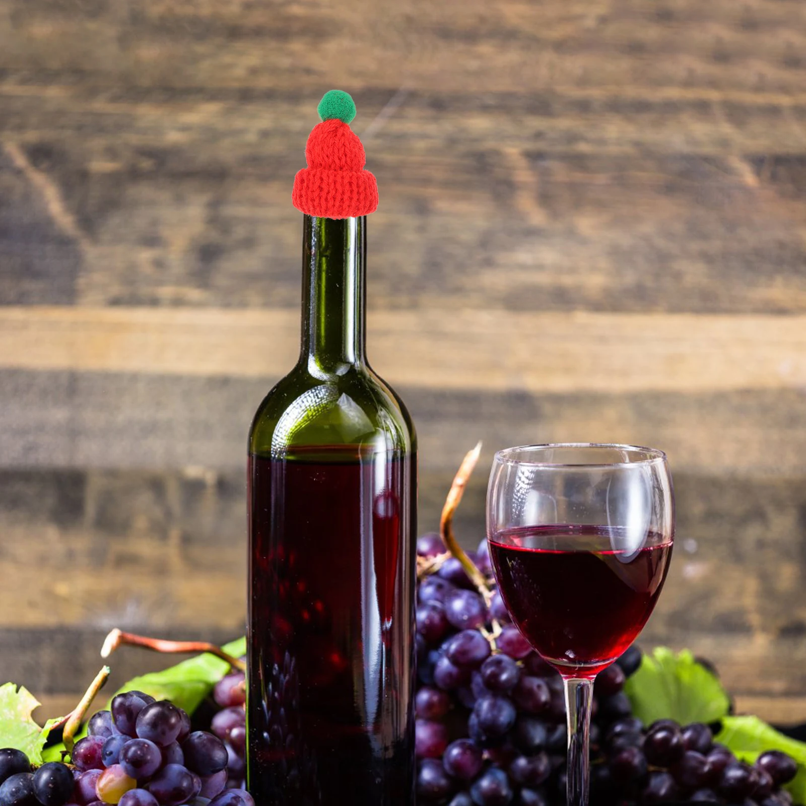 

20Pcs Miniature Knitting Hat Festive Christmas Hat Decor Suitable for Christmas Party Supplies DIY Decoration Projects