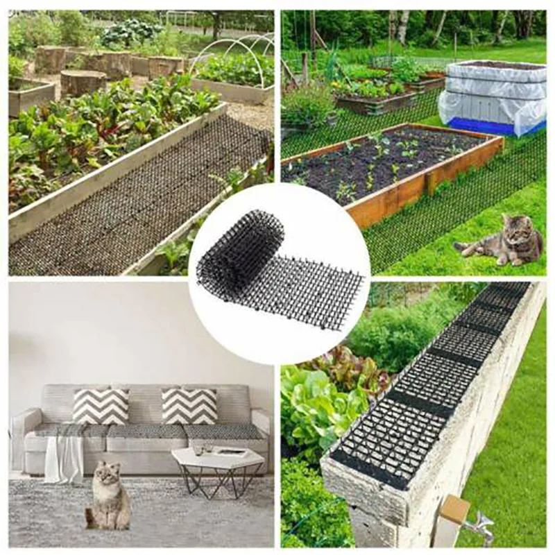 2 Meters Cat Mats With Spikes Prickle Strips Anti-Cat Digging Stopper For Garden Protect Plants Flowers