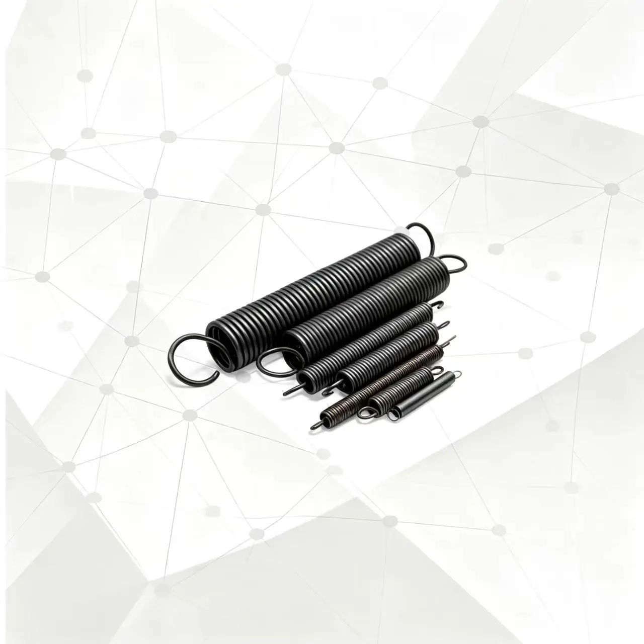 Steel Extension Tension Spring With Double Hooks 1Pcs OD 8-16mm Length 25-100mm Mechanical Compression Spring Replacement Part