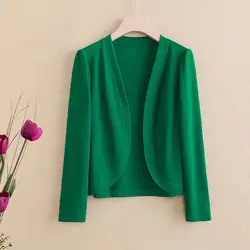 Spring Autumn Women's Slim Solid Color Casual Cardigan Fashion All-match Basic Long Sleeve Thin Knitted Tops Female Clothing