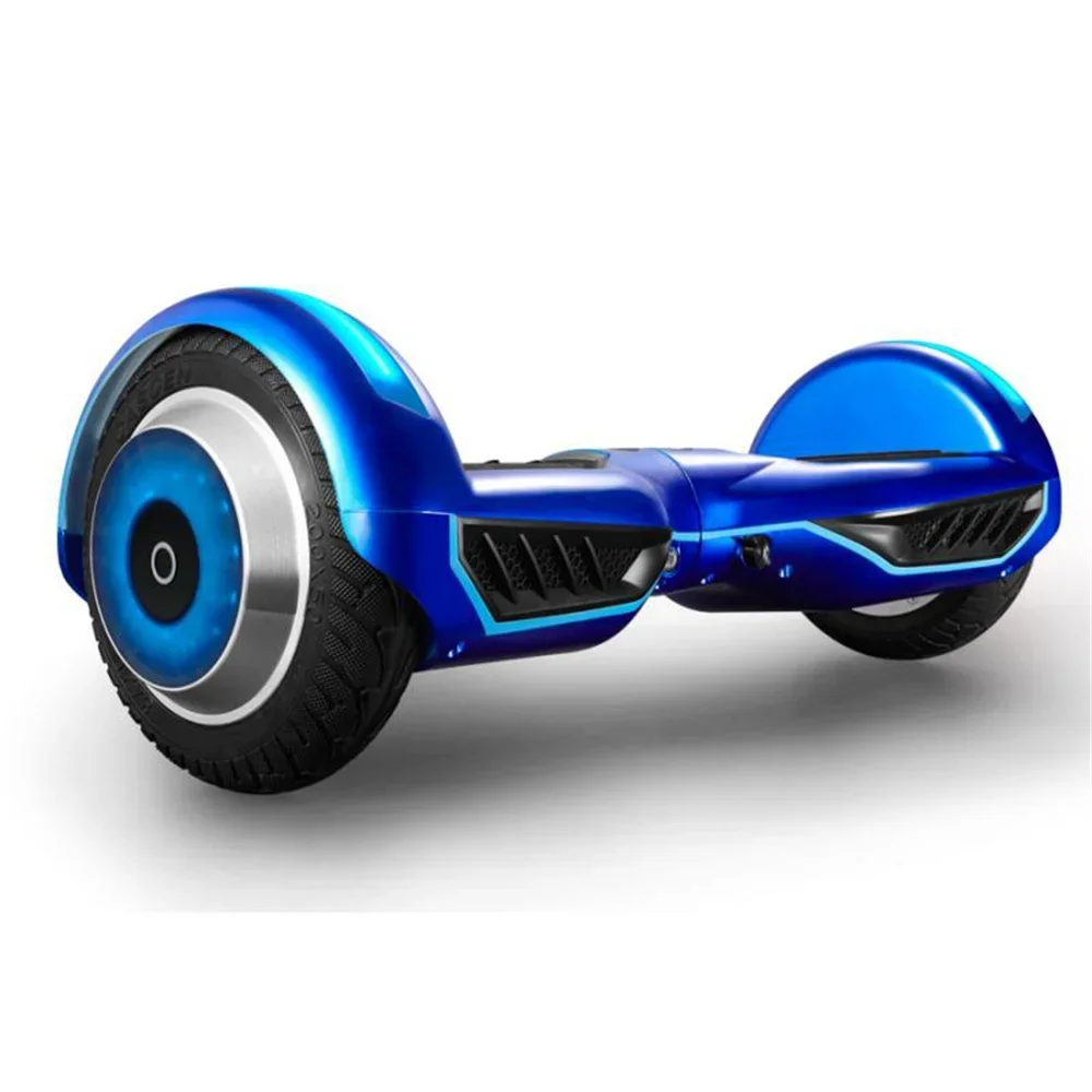 Carro de torção infantil com música executando lâmpada, inteligente, sem rodas, sensação corporal, equilíbrio elétrico Scooter, dente azul, 8 polegadas, novo