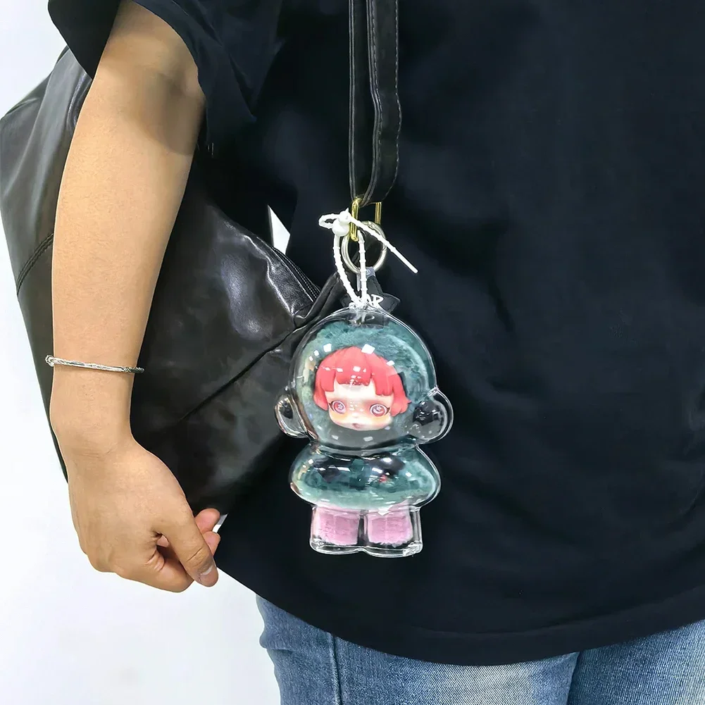 スカルパンダ 1PC 保護アクリル収納ケースぬいぐるみディスプレイバッグ人形なし透明ポータブルオーガナイザーボックス