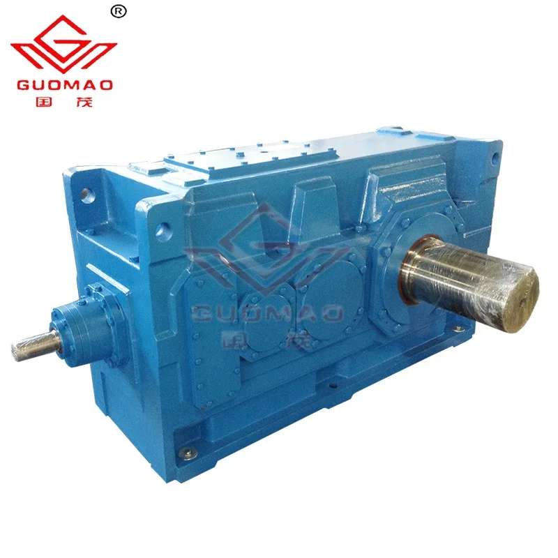 

H&B Series General Gearbox Forward Reverse Gearbox Helical Gear Box High Power Right Angle Shaft 90 Degree Transmission