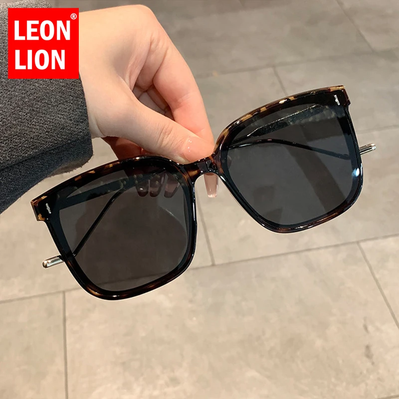 LeonLion Square Vintage Sunglasses Women Designer Luxury Glasses for Women/Men High Quality Eyewear Women Gafas De Sol Hombre