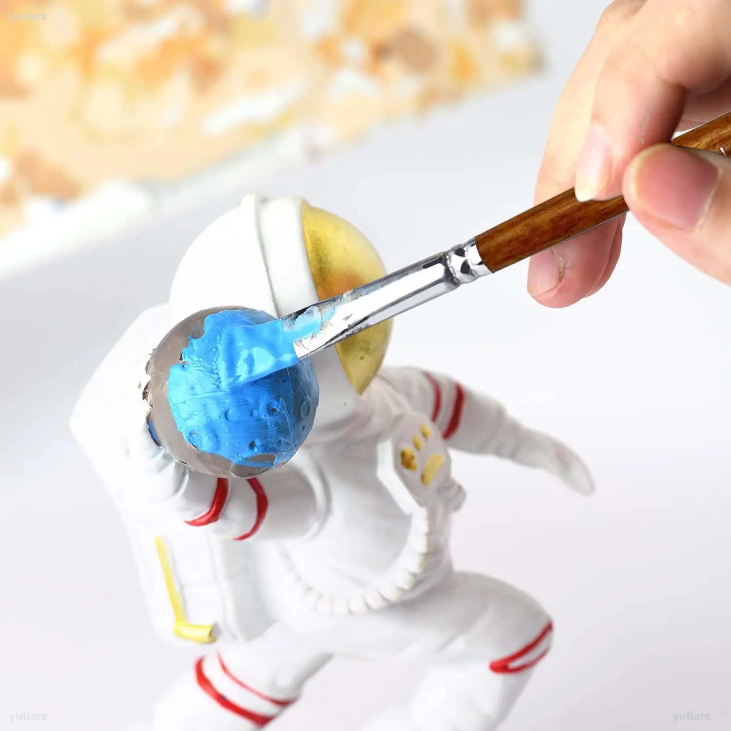 각진 페인트 브러시 나일론 헤어 각진 수채화 페인트 브러시 세트 아크릴 수채화 구아슈 잉크 오일 및 온도