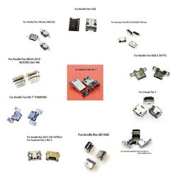 1PC For Kindle Fire Series HD7 8 9 10 Gen 5pin 16pin  SMT+DIP Type C Micro USB Charger Charging Connector Dock Port Plug Socket