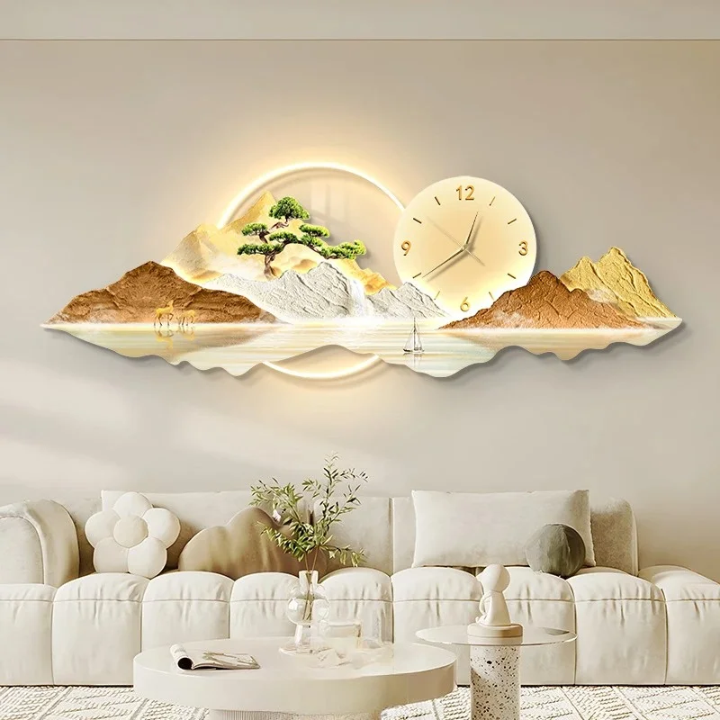 Silent Nordic Wall Clock Light Living Room Art Digital Wall Clock House Luxury Bedroom Office Relojes De Pared Home Decorations