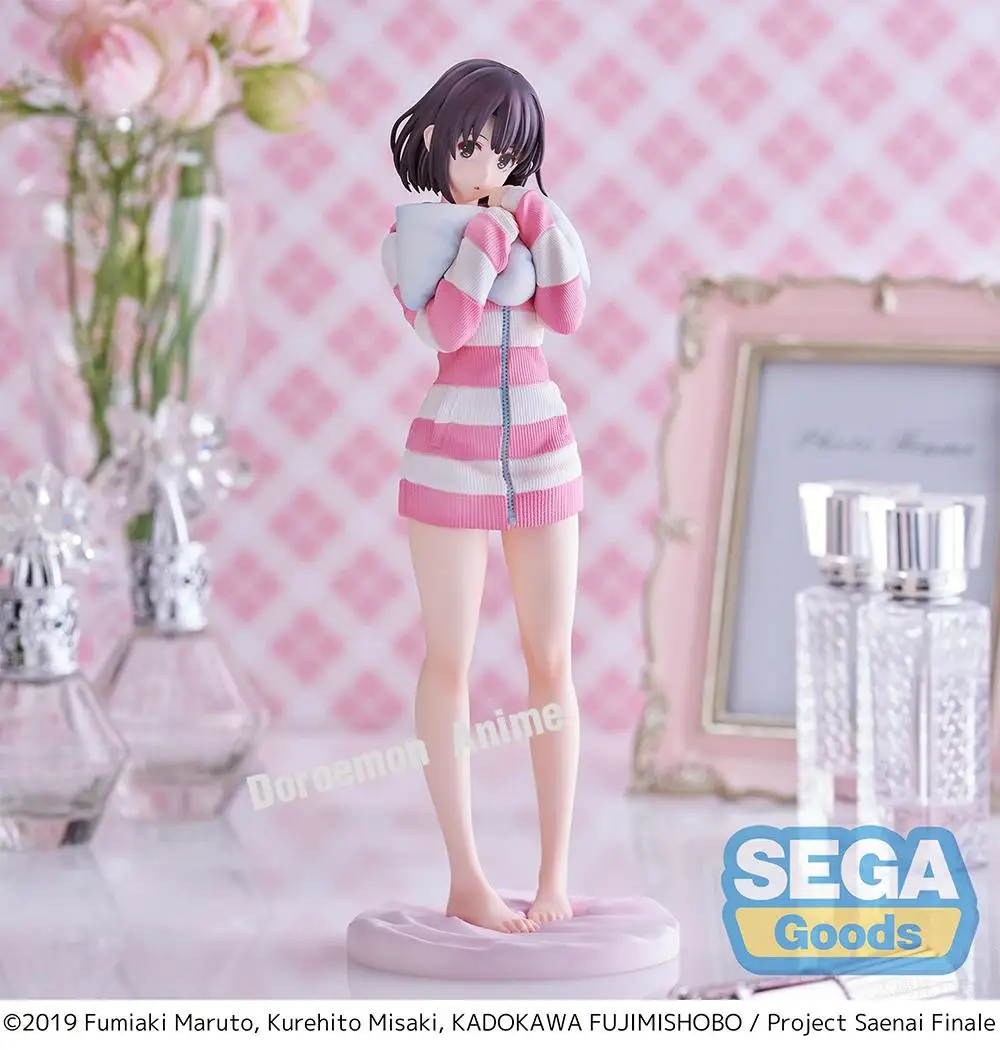 Auf Lager Original Sega Luminasta Saekano: Wie man eine langweilige Freundin großzieht, Kato Megumi Collection Animation, süße Mädchenfiguren