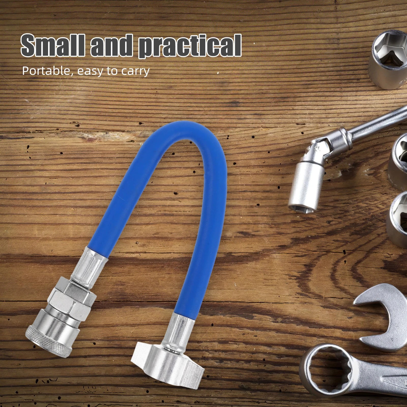 

Truck Trailer Air Tank Hose Double Layer Durable Gas Bottle Connector Leakproof Heavy Duty Pipe Rubber Compressed Oxygen Intake
