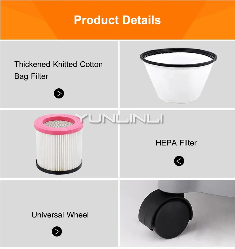 가정용 고출력 진공 청소기, 자동차 청소 기계, 강력한 흡입 진공 장비