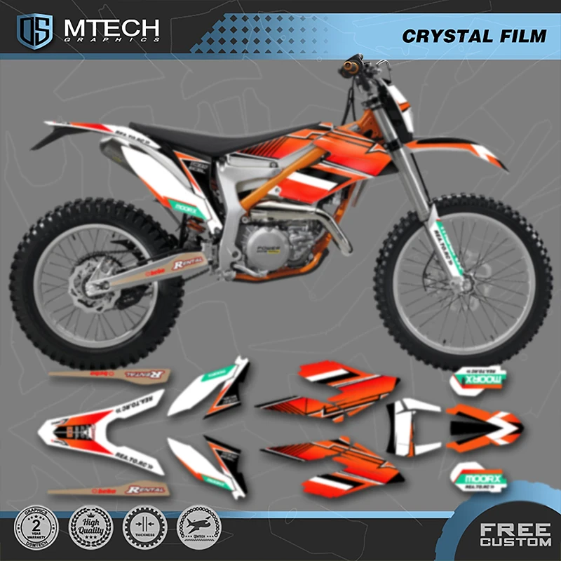 

DSMTECH индивидуальный полный набор графических фоновых наклеек, наборы наклеек для KTM Freeride 250 300 2012-2017 2018-2020 002