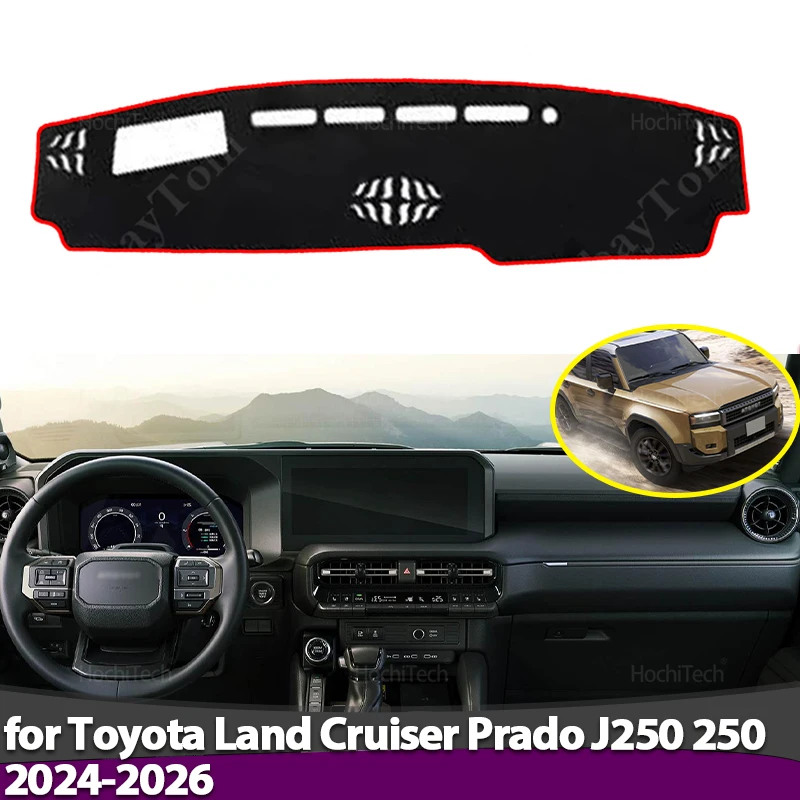 Para Toyota Land Cruiser Prado J250 250 2024 2025 2026 cubierta antideslizante para salpicadero almohadilla protectora accesorios de coche alfombra parasol
