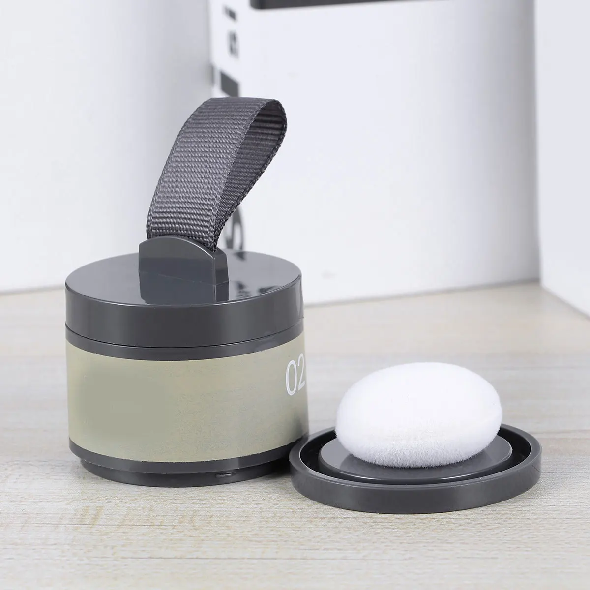 

1pc Hairline Shadow Powder 2# Portable Thin Hair Concealer Fill Bald Spots Natural Coverage Modified Hairline Powder Hair Care