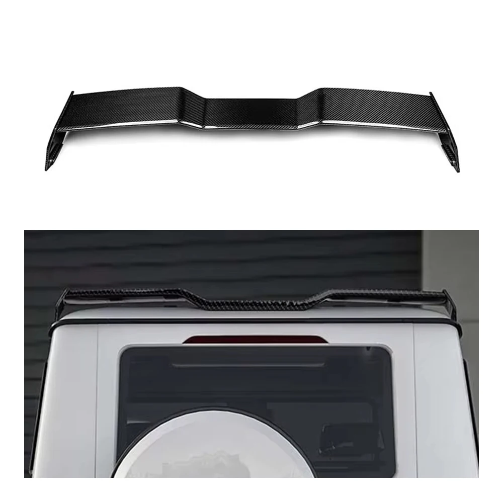 For Mercedes Benz G500 G550 G63 W464 Body Kit OEM Dry Carbon Fiber Rear Wing Roof Spoiler