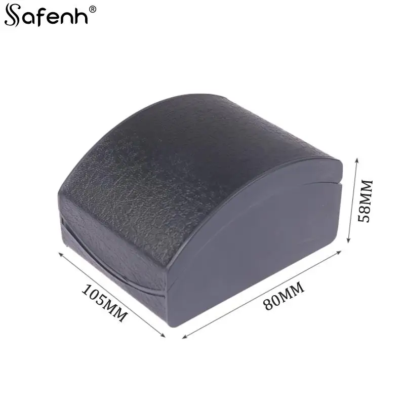 Fashionable Curved Flip Jewelry Bracelet Storage Watch Box High-end Men\'s Imitation Leather Plastic Watch Display Box  Jewel Box