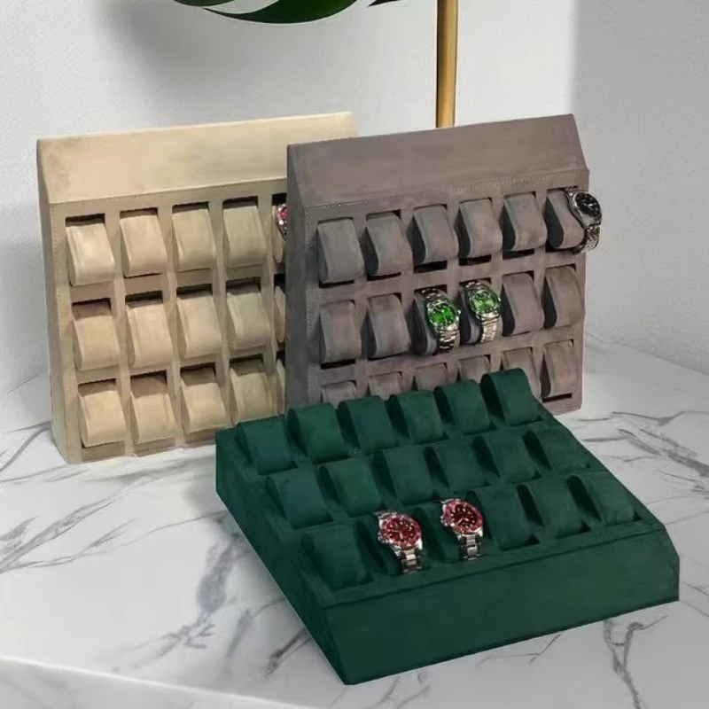 Counter Watches Display Tray Men's Watches Display Trays Jewelry Storage Props Large Portable Trinket Organizer Container