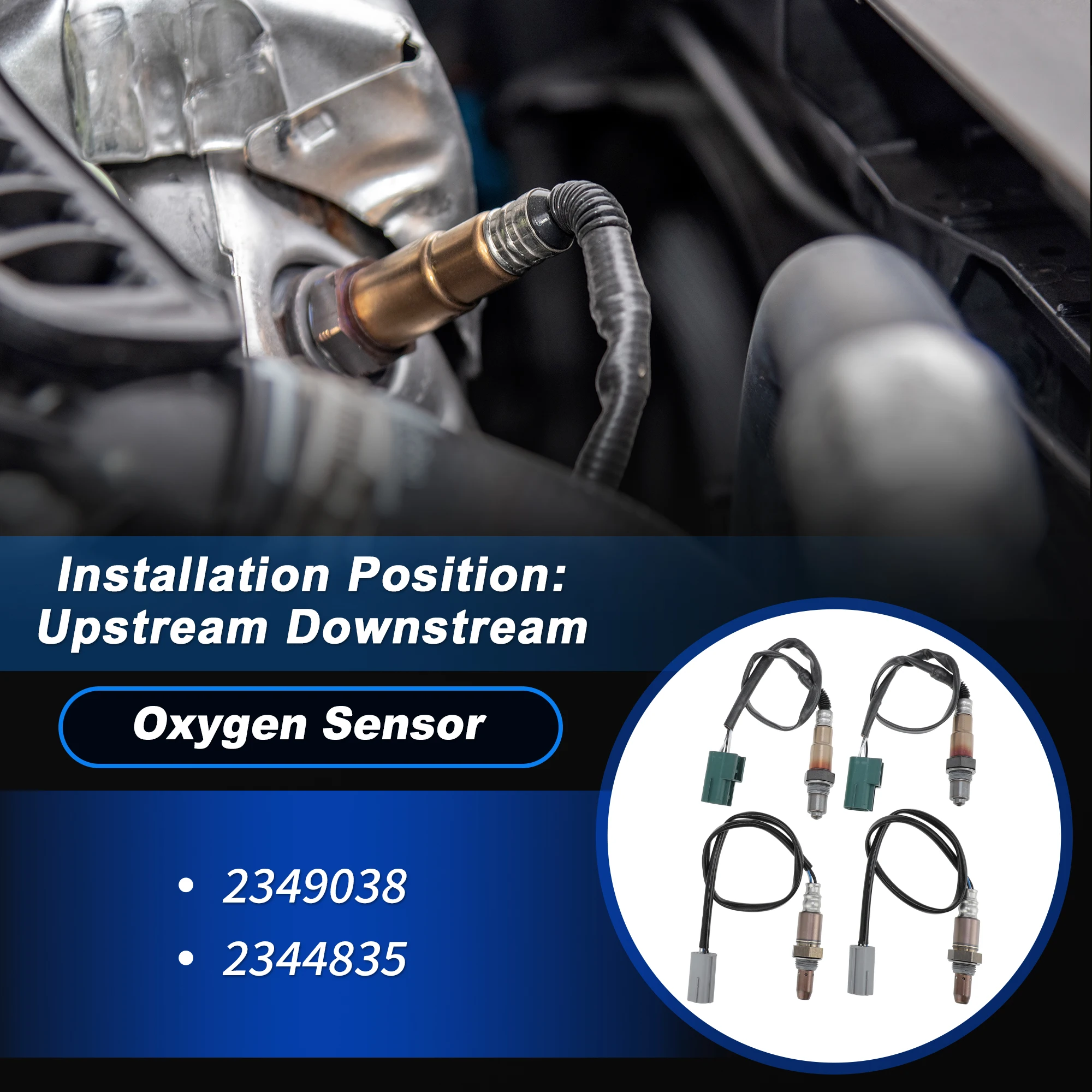 UXCELL Upstream Downstream Oxygen Sensor for Nissan Pathfinder Titan 5.6L 08-12 4 Pcs