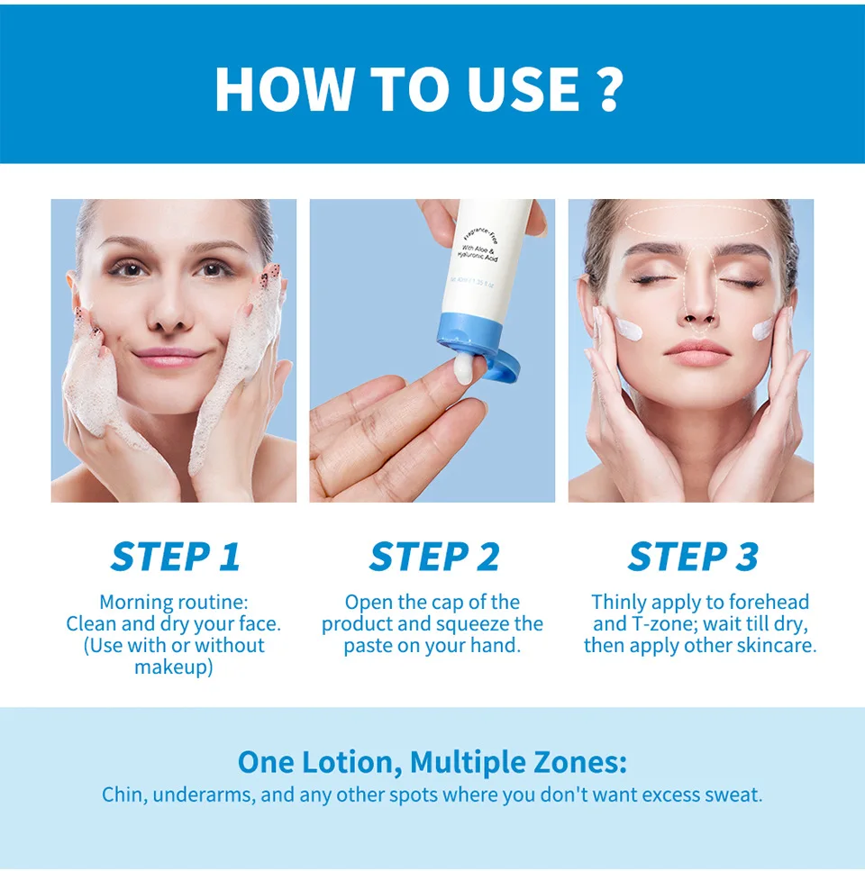 เลอเคเรน แมตติฟายอิ้ง แอนด์ ไฮเดรติ้ง เฟซ โลชั่น, ไพรเมอร์เนื้อบางเบาและมอยเจอร์ไรเซอร์, ควบคุมความมันและทำให้ผิวเรียบเนียน