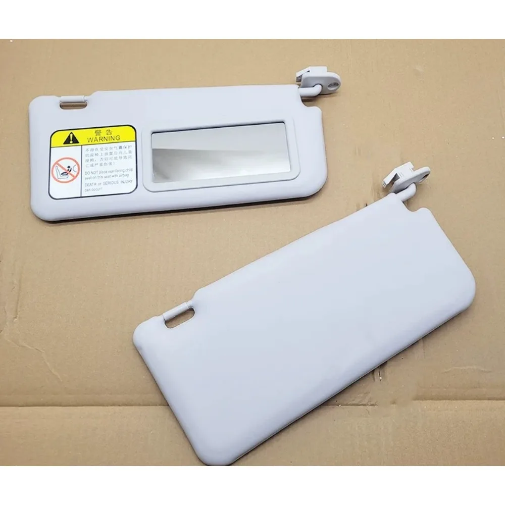 For BAIC New Energy EC180 EC200 EC3 EC220 Sun Visor with Makeup Mirror PVC Knitted Velvet Fabric