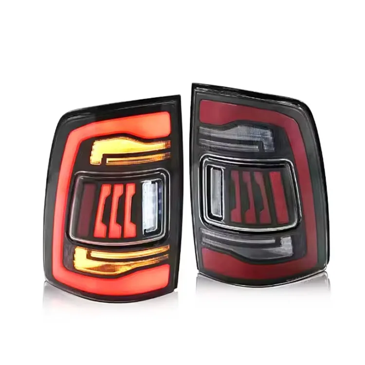 Hochwertige Auto-Heckleuchten-Baugruppe für Dodge RAM 1500 2009–2018, Modifizieren Sie Autoteile, DRL-LED-Rückleuchten