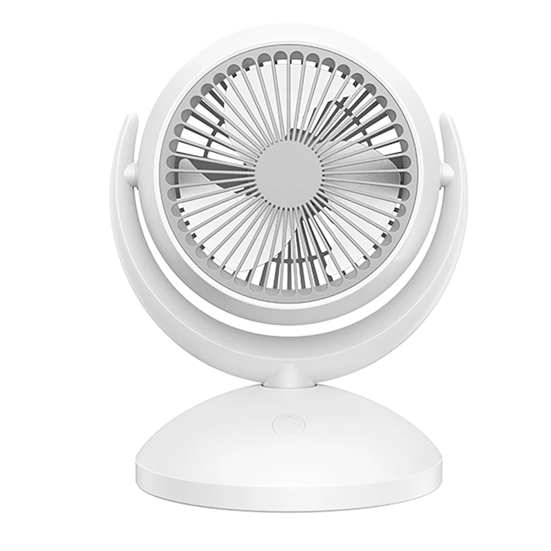 Desktop Fan USB Rechargeable Mini Fan 4 Speed Adjustable Fan Portable Cooling Fan Handheld Fans For Home Office