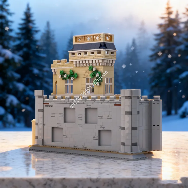 954pcs MOC Set Castle Enclosure Disneienyed Model Building Blocks Toy Construction DIY Idea Festival Gift Education Brick
