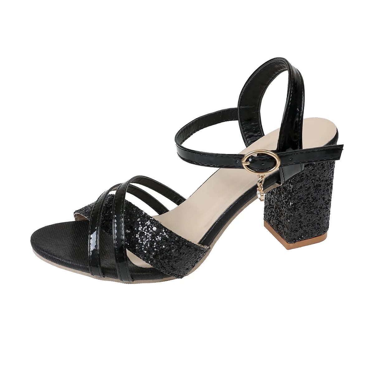 Women High Heels Sandals 2026 New Casual Elegant Luxury Shoes for Women Peep Toe Fashion Brand Women Sandals Zapatos De Mujer image 6